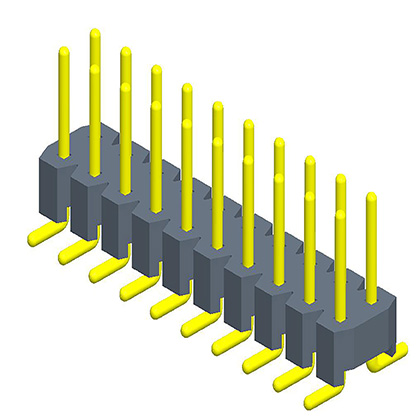 2.54mmMachined Pin single/Dual Row SMT